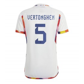 Belgien Jan Vertonghen #5 Borta Kläder VM 2022 Kortärmad